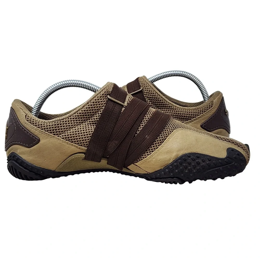 Vtg Puma Mostro‎ Sneakers 8.5 Mens Tan Brown Y2K Cybercore Techwear Shoes Spiked